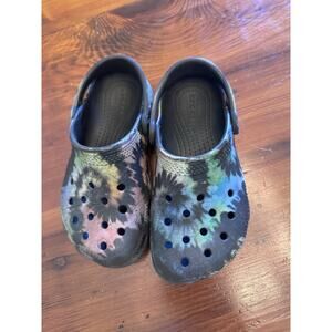 Crocs Black Tie Dye Little Kids Size 11